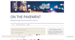 Desktop Screenshot of onthepavement.com