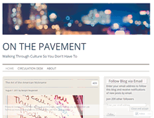 Tablet Screenshot of onthepavement.com